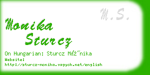 monika sturcz business card